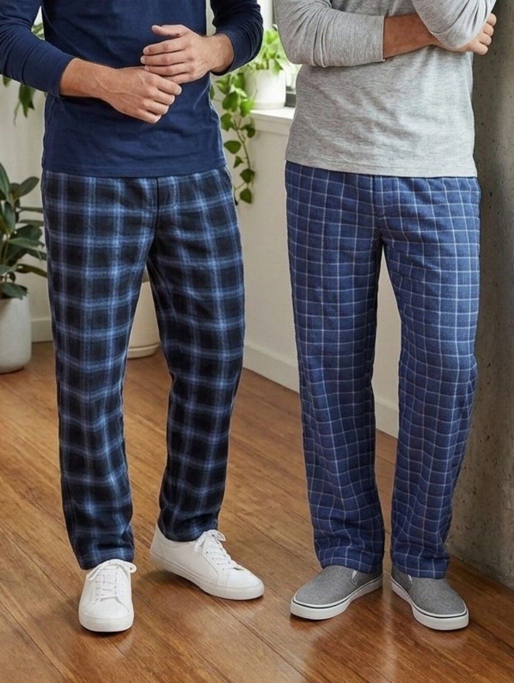 2/25$ Men's Plaid Lounge Pants